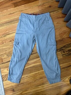 Soft Surroundings Men's Dusty Blue Cargo Pants